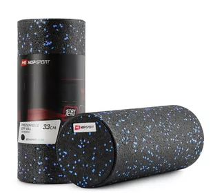 Hop-Sport Wałek roller do masażu EPP pełny 33cm niebieski - Akcesoria do masażu - miniaturka - grafika 1