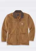Kurtki męskie - Kurtka Carhartt Iconi C01 Duck Chore C Brown - miniaturka - grafika 1
