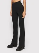 Spodnie damskie - Noisy May Spodnie materiałowe Pasa 27015320 Czarny Regular Fit - miniaturka - grafika 1