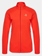 Bluzy damskie - Haglöfs Polar Buteo Mid 605074 Czerwony Active Fit - miniaturka - grafika 1