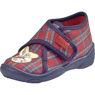 Felix der Hase 260082 wysokie kapcie dziecięce, uniseks, czerwony - Czerwona kratka. - 18 EU - Buty dla dziewczynek - miniaturka - grafika 1