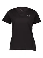Koszulki i topy damskie - Pepe Jeans Koszulka w kolorze czarnym - miniaturka - grafika 1