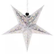 Ozdoby bożonarodzeniowe - GWIAZDA PAPIEROWA 3D ZAWIESZKA ŚWIĄTECZNA DUŻA - miniaturka - grafika 1