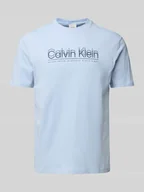 Koszulki męskie - T-shirt z nadrukiem z logo - miniaturka - grafika 1