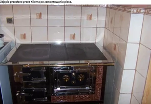 Kuchnia kaflowa, angielka z piekarnikiem 11kW, bez płaszcza wodnego (kolor: brąz) - spełnia anty-smogowy EkoProjekt 92282101 - Kuchnie węglowe - miniaturka - grafika 4