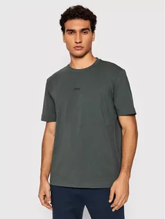 Koszulki męskie - Hugo Boss T-Shirt Tchup 50418749 Zielony Relaxed Fit - grafika 1