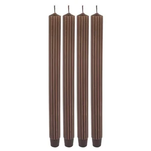 Pl Świeca Luna Ołówek 25/300 Brązowy Kpl. 4 Szt. - Świece - miniaturka - grafika 1