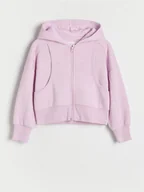 Bluzki dla dziewczynek - Reserved - Bluza z przeszyciami - różowy - miniaturka - grafika 1