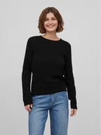 Swetry damskie - Vila Sweter Dalo 14082767 Czarny Regular Fit - miniaturka - grafika 1