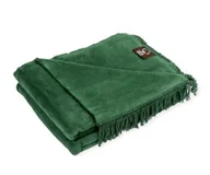 Koce - Koc bawełniany Cotton Cloud butelkowa zieleń 150x200 - miniaturka - grafika 1