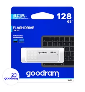 Goodram UME2 128GB biały (UME2-1280W0R11) - Pendrive - miniaturka - grafika 1