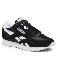 Sneakersy damskie - Reebok Damskie klasyczne nylonowe sneakersy, czarne/białe, 42,5 EU - miniaturka - grafika 1