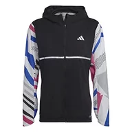 Kurtki męskie - adidas Męska kurtka Otr Seasonal Jk, Black/White/Lucid Fuchsia/Lucid Blue, HM8431, M - miniaturka - grafika 1