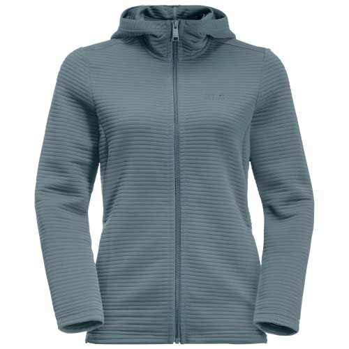 Jack Wolfskin Damska Kurtka Jkt Modesto Z Kapturem, Ciemnoniebieski Szary, L