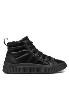 Geox Sneakersy J Laquinny Girl J46M3C 0LVBC C9999 S Czarny - Buty dla dziewczynek - miniaturka - grafika 1