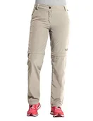 Spodnie damskie - Jack Wolfskin Spodnie MARRAKECH ZIP OFF PANTS light sand - 38 1503642-5505 - miniaturka - grafika 1
