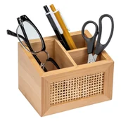 Koszyki łazienkowe - Bambusowy organizer łazienkowy Wenko Allegre, 12x9 cm - miniaturka - grafika 1