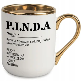 KUBEK BIAŁY PREZENT DLA KOLEŻANKI ŻONY PRZYJCIÓŁKI KOCHANKI P.I.N.D.A WZORY - Kubki - miniaturka - grafika 1