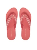 Klapki i japonki damskie - Tommy Hilfiger Japonki TH Webbing Beach Sandal FW0FW08739 Koralowy - miniaturka - grafika 1