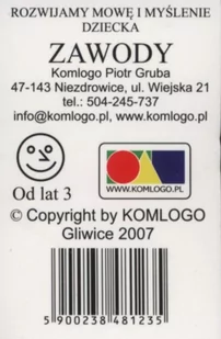 Komlogo Komlogo, karty logopedyczne, Rozwijamy mowę i myślenie dziecka, Zawody - Gry karciane - miniaturka - grafika 1