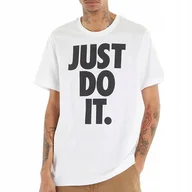 Koszulki męskie - Nike koszulka męska Just Do It Big Logo Biała t-shirt DX1987-100 r. XXL - miniaturka - grafika 1