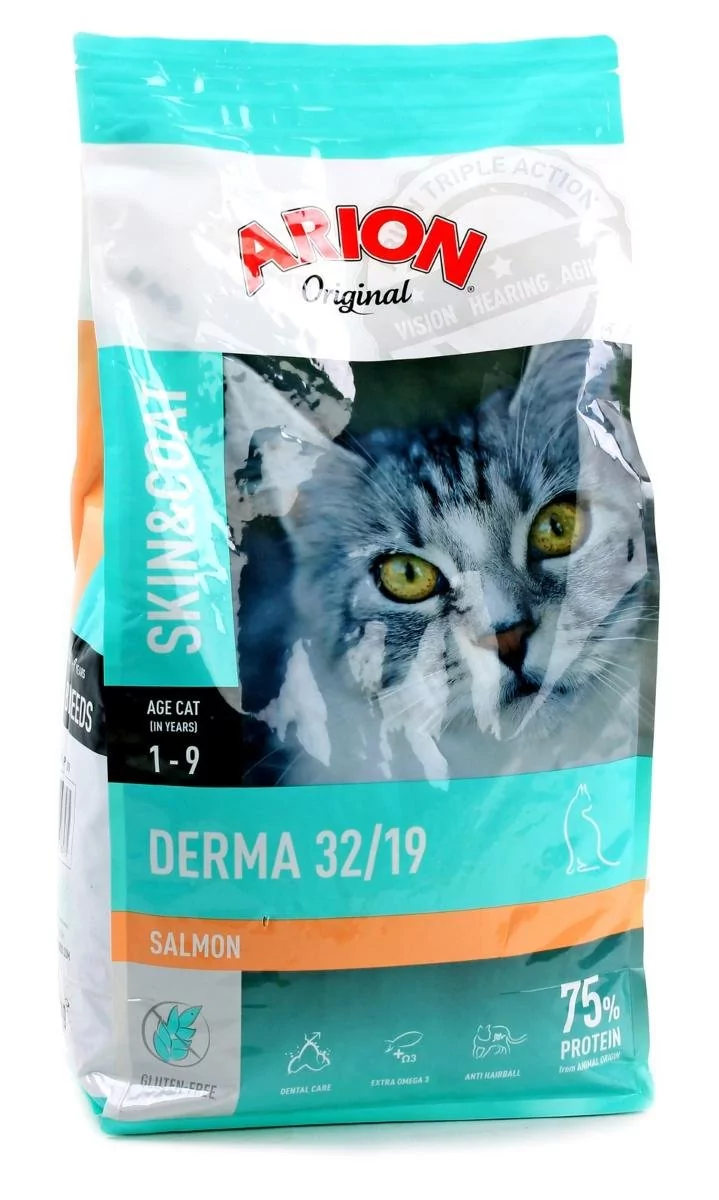 Arion Original Cat Derma 32/19 Salmon 0,3 kg