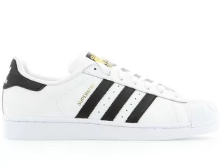 Buty sportowe męskie - Adidas Superstar C77124 biały - grafika 1