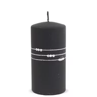 Świece - Pl Czarny Świeca Kolia Mat Walec Średni - miniaturka - grafika 1