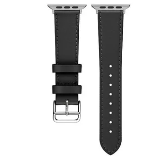 Beline pasek Watch Hermes Leather do zegarków 20mm - czarny /black box - Akcesoria do smartwatchy - miniaturka - grafika 4