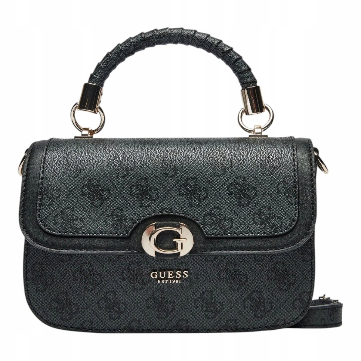 GUESS TOREBKA DAMSKA ORLINA LOGO TOP HAND SZARA