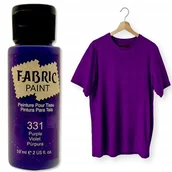 Zabawki kreatywne - Farba do tkanin Jasnych i Ciemnych Fioletowa Aureo 59ml - miniaturka - grafika 1