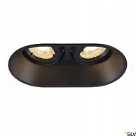 Oprawy, klosze i abażury - SLV Lampa wpuszczana HORN double QPAR51 czarna 25W 1006121 - miniaturka - grafika 1