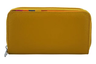 Portfele - Antykradzieżowy portfel z ochroną RFID - Żółty ciemny - grafika 1