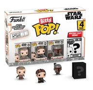 Figurki dla dzieci - the mandalorian bitty funko pop 4 pack 2.5cm star wars marshal cobb vanth fennec shand boba fett - miniaturka - grafika 1