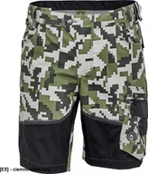 Odzież robocza - CERVA NEURUM CAMOUFLAGE szorty - męskie szorty robocze, 6 kieszeni, elastyczny materiał Trifibetex z nadrukiem moro, odblaski - ciemnooliwkowy 46 - miniaturka - grafika 1