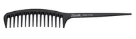 Szczotki i grzebienie do włosów - Janeke Grzebień Fashioncomb do stylizacji, Czarny - miniaturka - grafika 1