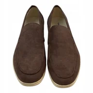 Mokasyny męskie - Mokasyny męskie zamszowe Old Money 43 - miniaturka - grafika 1