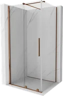 Kabiny prysznicowe - Mexen Velar kabina prysznicowa rozsuwana 110x75 cm, transparent, różowe złoto - 871-110-075-01-60 - miniaturka - grafika 1