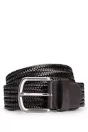 Paski - BOSS Męski pasek Sash-EL-Wn_Sz35 Belt, Dark Brown202, 105, Dark Brown202 - miniaturka - grafika 1