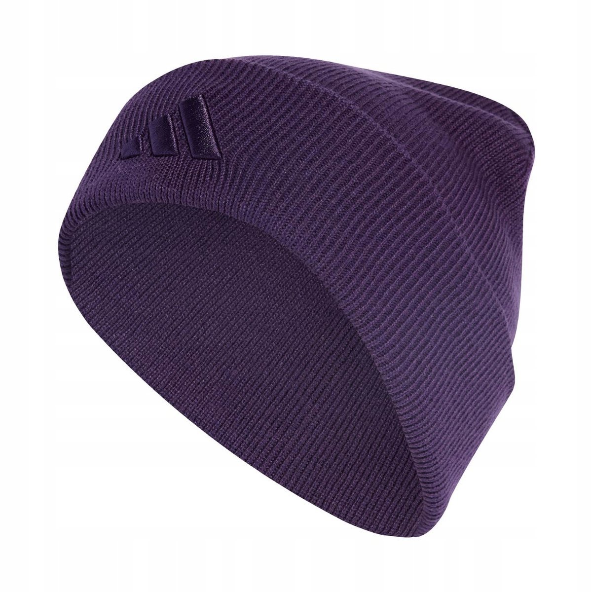 Czapka adidas New Logo Beanie Cuff fioletowa JX5748 Dorośli S/M