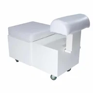 Pufy i podnóżki - Taboret pufa z podnóżkiem do pedicure - miniaturka - grafika 1