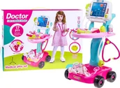Zabawy w naśladowanie dorosłych - Jokomisiada Zestaw lekarza WÓZEK LEKARSKI dla dziecka ZA2155RO - miniaturka - grafika 1