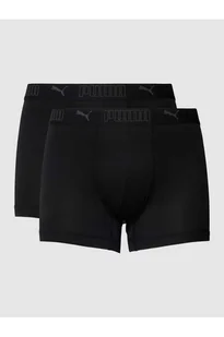 Obcisłe bokserki z detalami z logo w zestawie 2 szt. - Puma - Majtki damskie - miniaturka - grafika 1