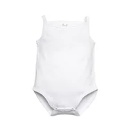 Body dla niemowląt - Body na cienkich ramiączkach unisex, biały/Olimpias - miniaturka - grafika 1