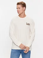 Koszulki męskie - Lee Longsleeve 112342483 Beżowy Regular Fit - miniaturka - grafika 1