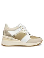 Sneakersy damskie - Geox Sneakersy D Zosma D558LA 085LY C1327 Złoty - miniaturka - grafika 1