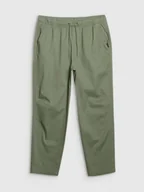 Spodnie męskie - Męskie spodnie casual 4F 4FWSS25TTROM0999 - oliwkowe - miniaturka - grafika 1