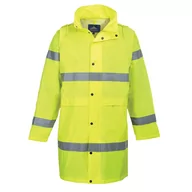 Płaszcze damskie - Portwest Płaszcz Hi-Vis 100 cm, rozmiar: M, kolor: żółty, H442YERM - miniaturka - grafika 1
