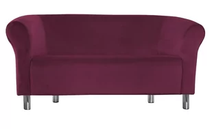 Sofa Milo MG02 róż indyjski nogi chrom - Sofy i kanapy - miniaturka - grafika 1