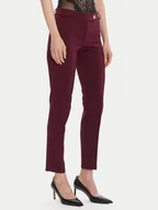 Spodnie damskie - Rinascimento Chinosy CFC0126225003 Bordowy Slim Fit - miniaturka - grafika 1